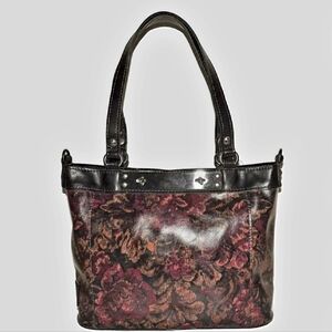 Patricia Nash Floral Leather Shoulder Bag
